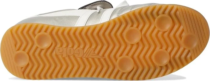 Gola Stadium '86 Women's Walking Shoes Gold/Off White : 7 B - Medium, Leather - Image 9