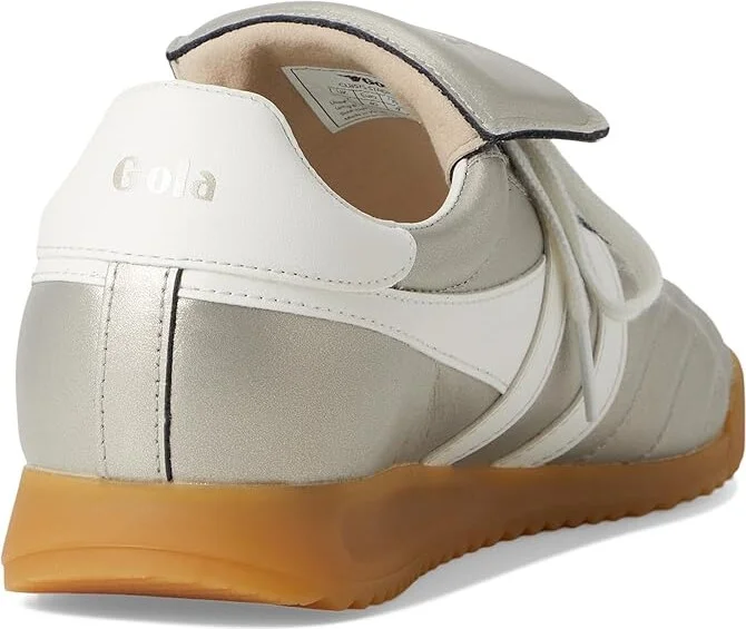 Gola Stadium '86 Women's Walking Shoes Gold/Off White : 7 B - Medium, Leather - Image 10