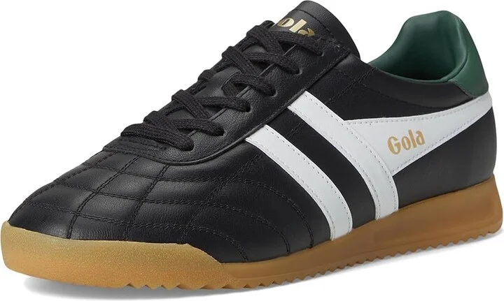 Gola Stadium Men's Snow Shoes Black/White/Evergreen : 10 D - Medium, Leather - Image 5