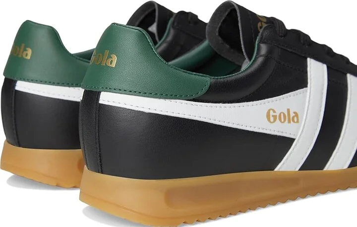 Gola Stadium Men's Snow Shoes Black/White/Evergreen : 10 D - Medium, Leather - Image 7