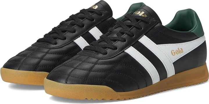 Gola Stadium Men's Snow Shoes Black/White/Evergreen : 10 D - Medium, Leather