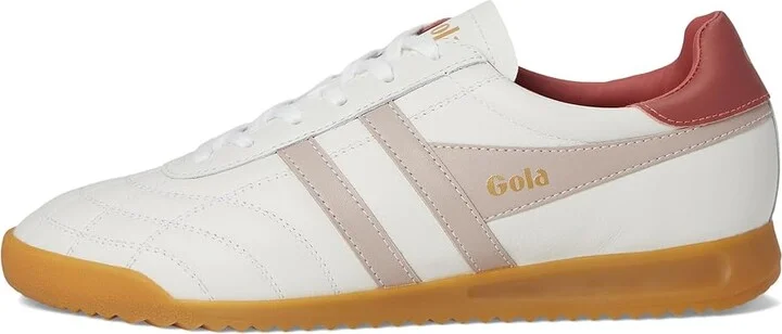Gola Stadium Women's Walking Shoes White/Rose/Clay : 11 B - Medium, Leather - Image 6