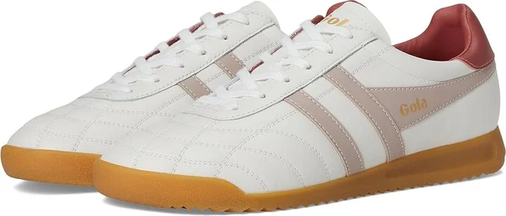 Gola Stadium Women's Walking Shoes White/Rose/Clay : 11 B - Medium, Leather