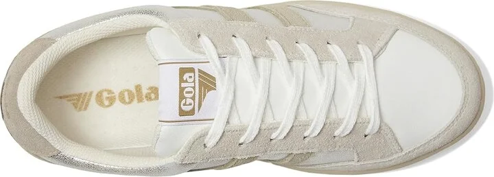 Gola Superslam Blaze Women's Shoes Silver/Wheat/Feather Grey : 5 B - Medium, Leather - Image 2
