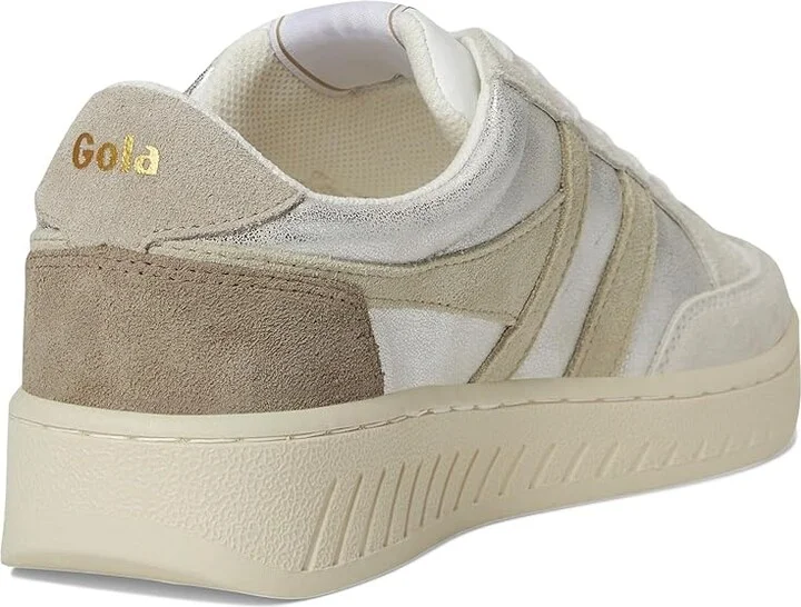 Gola Superslam Blaze Women's Shoes Silver/Wheat/Feather Grey : 5 B - Medium, Leather - Image 4