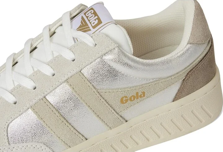 Gola Superslam Blaze Women's Shoes Silver/Wheat/Feather Grey : 5 B - Medium, Leather - Image 7