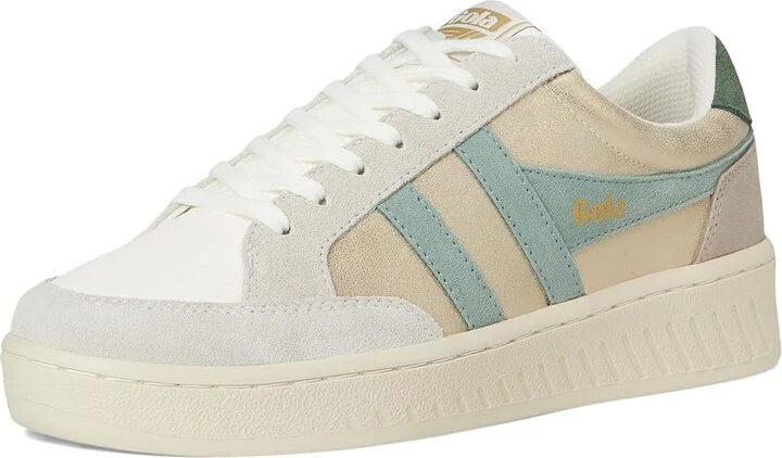 Gola Superslam Blaze Women's Shoes Silver/Wheat/Feather Grey : 5 B - Medium, Leather - Image 11