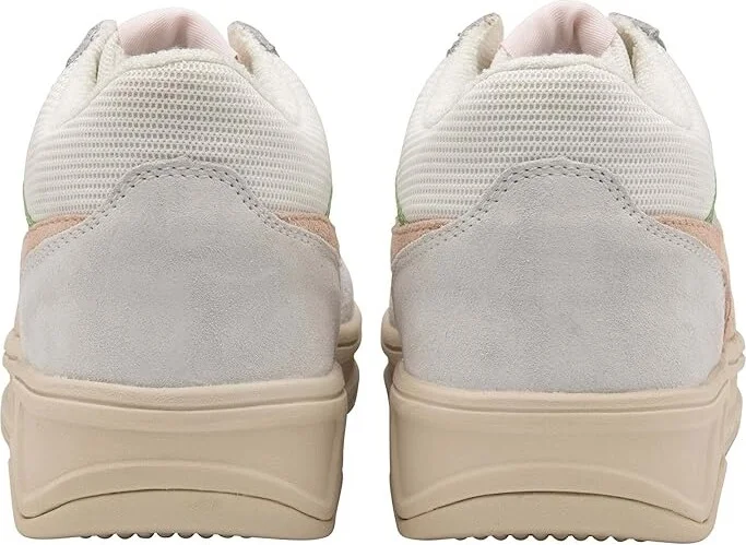 Gola Swerve Women's Shoes White/Pearl Pink/Patina Green : 5 B - Medium, Leather/Textile - Image 3