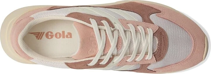 Gola Tempest Women's Shoes Off-White/Pearl Pink/Seashell : 5 B - Medium, Leather/Textile - Image 2