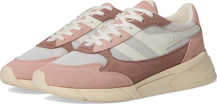 Gola Tempest Women's Shoes Off-White/Pearl Pink/Seashell : 5 B - Medium, Leather/Textile
