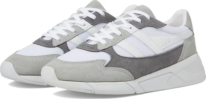 Gola Tempest Women's Shoes White/Light Grey/Ash : 5 B - Medium, Leather/Textile