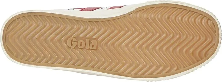 Gola Tennis Mark Cox High Women's Shoes Off-White/Deep Red : 5 B - Medium, Canvas - Image 3