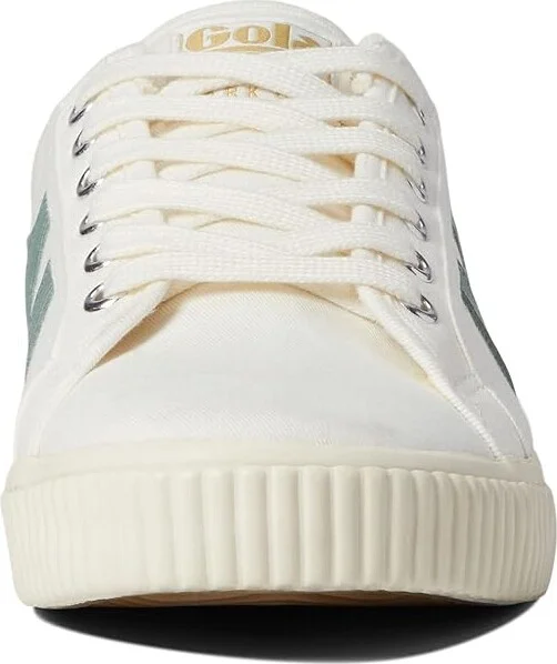Gola Tennis Mark Cox Women's Shoes Off-White/Green Mist : 5 B - Medium, Synthetic/Textile - Image 5
