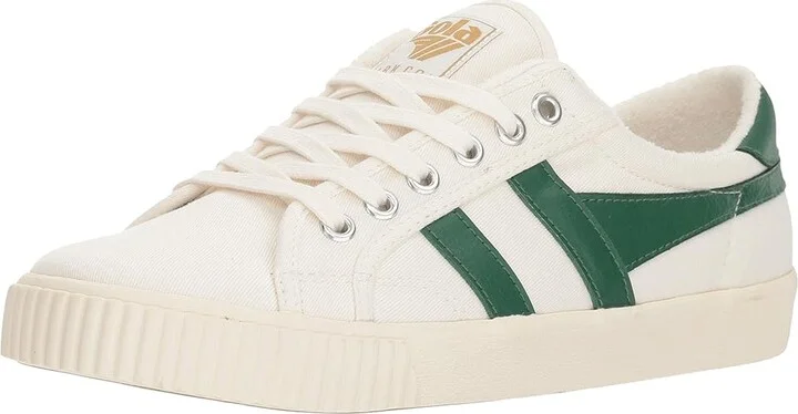 Gola Tennis Mark Cox Women's Shoes Off-White/Green Mist : 5 B - Medium, Synthetic/Textile - Image 7