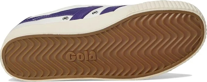 Gola Tennis Mark Cox Women's Shoes Off-White/Violet : 5 B - Medium, Synthetic/Textile - Image 3