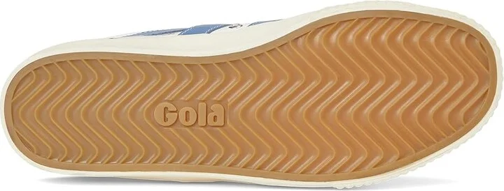 Gola Tennis Mark Cox Women's Shoes Off-White/Vista Blue : 5 B - Medium, Canvas/Textile - Image 3