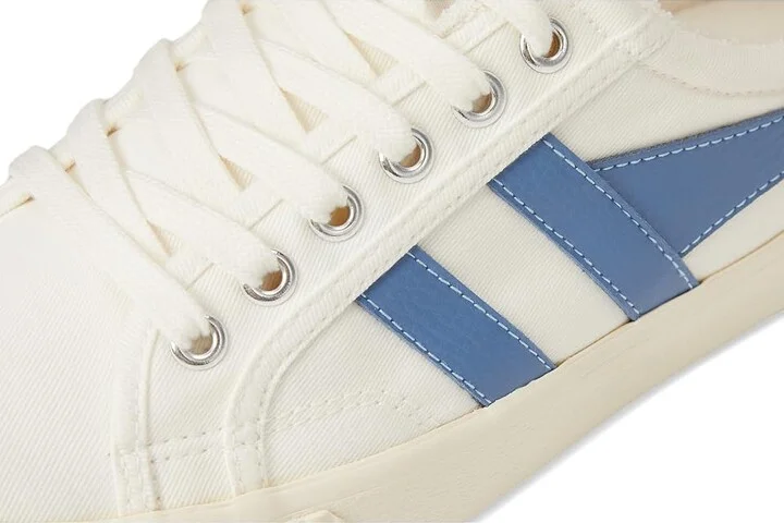 Gola Tennis Mark Cox Women's Shoes Off-White/Vista Blue : 5 B - Medium, Canvas/Textile - Image 7