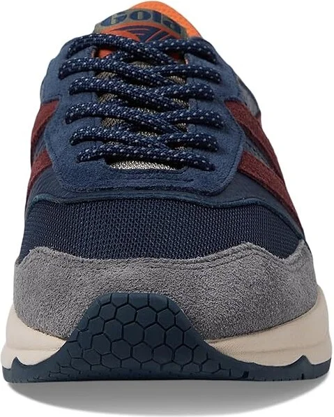 Gola Titan Men's Lace up casual Shoes Navy/Ash/Burgundy : 9.5 D - Medium, Suede/Synthetic - Image 5