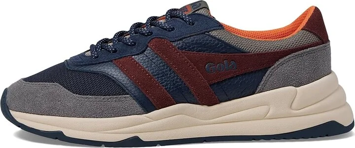 Gola Titan Men's Lace up casual Shoes Navy/Ash/Burgundy : 9.5 D - Medium, Suede/Synthetic - Image 6