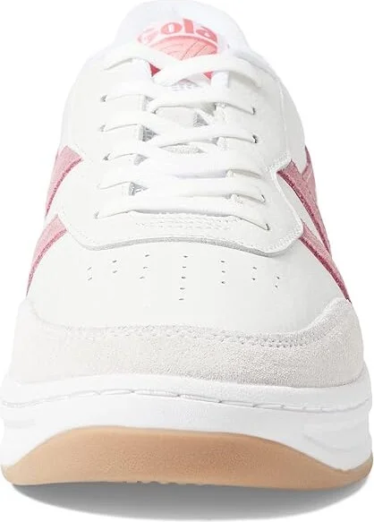 Gola Topspin Women's Shoes White/Dusty Rose/Coral Pink : 5 B - Medium, Leather - Image 5
