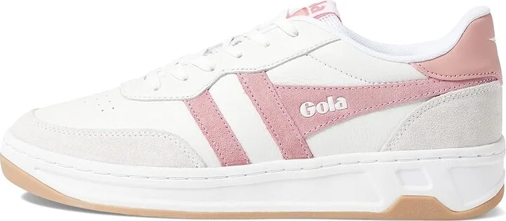 Gola Topspin Women's Shoes White/Dusty Rose/Coral Pink : 5 B - Medium, Leather - Image 6