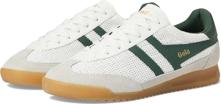 Gola Tornado Zephyr Women's Walking Shoes White/Evergreen : 9.5 B - Medium, Leather
