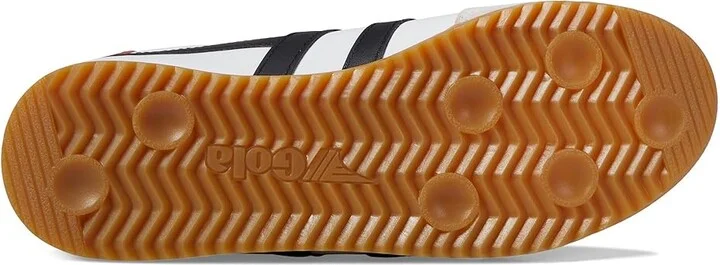 Gola Torpedo Leather Men's Shoes White/Black/Moody Orange : 9 D - Medium - Image 3