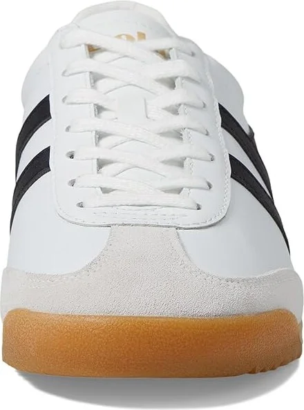 Gola Torpedo Leather Men's Shoes White/Black/Moody Orange : 9 D - Medium - Image 5