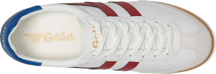 Gola Torpedo Leather Men's Shoes White/Black/Moody Orange : 9 D - Medium - Image 7