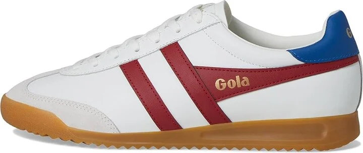 Gola Torpedo Leather Men's Shoes White/Black/Moody Orange : 9 D - Medium - Image 11
