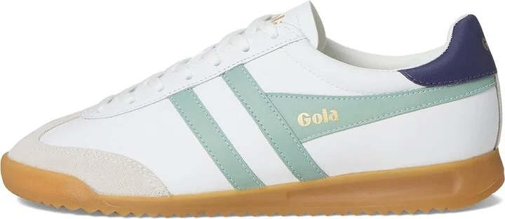 Gola Torpedo Leather Women's Shoes White/Surf/Plum : 8 B - Medium - Image 6
