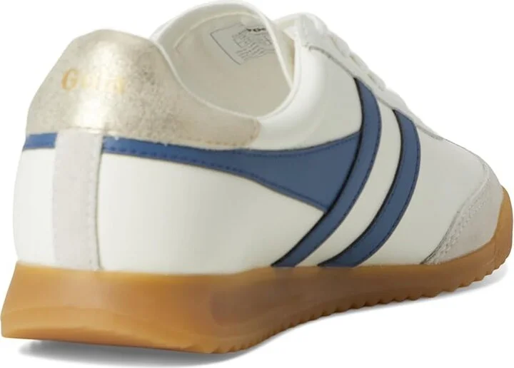 Gola Torpedo Leather Women's Shoes White/Surf/Plum : 8 B - Medium - Image 10