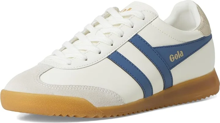 Gola Torpedo Leather Women's Shoes White/Surf/Plum : 8 B - Medium - Image 11