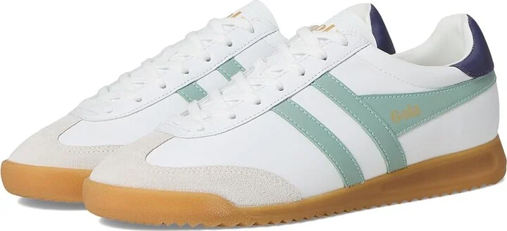 Gola Torpedo Leather Women's Shoes White/Surf/Plum : 8 B - Medium