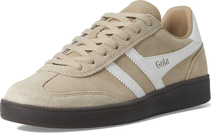 Gola Viper Women's Walking Shoes Bone/White/Dark Gum : 9 B - Medium, Leather - Image 5