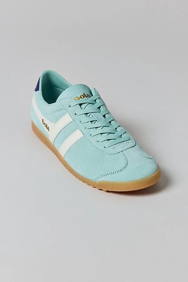 Gola Women's Bullet Suede Sneaker in Surf/Off White/Pale Gum - Image 3