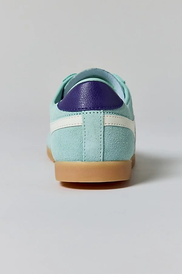 Gola Women's Bullet Suede Sneaker in Surf/Off White/Pale Gum - Image 4