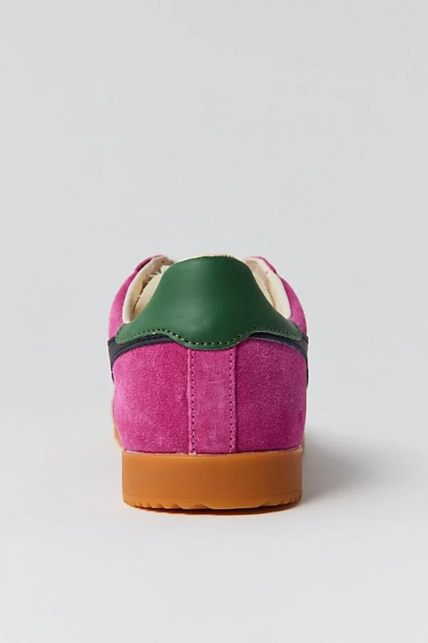 Gola Women's Elan Sneaker in Evergreen/Black/Fuchsia - Image 8