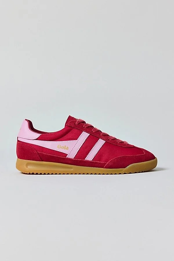 Gola Women's Tornado Sneaker in Deep Red/Candy - Image 3