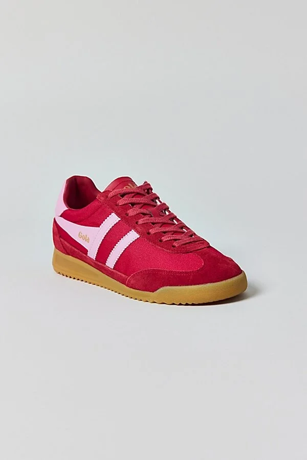 Gola Women's Tornado Sneaker in Deep Red/Candy - Image 4