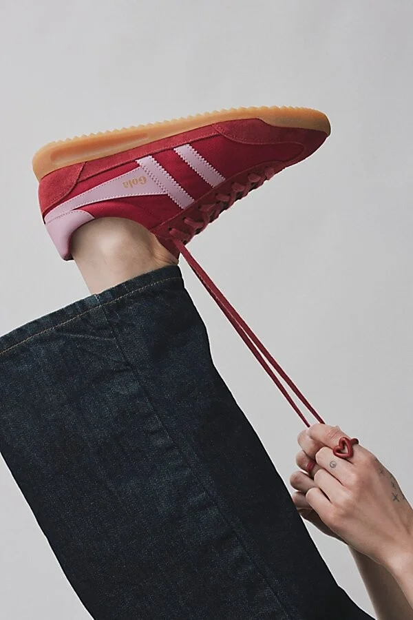 Gola Women's Tornado Sneaker in Deep Red/Candy