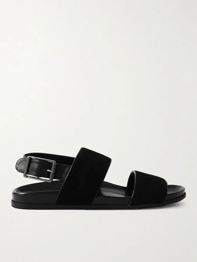 Golby Suede and Leather Sandals