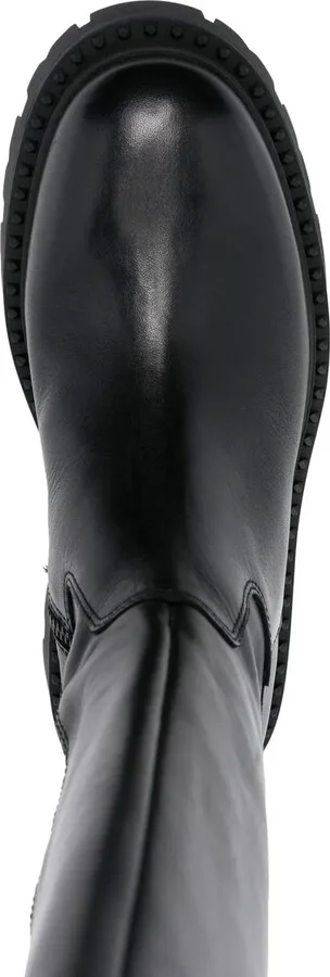 Gold 50mm knee-length boots - Image 4