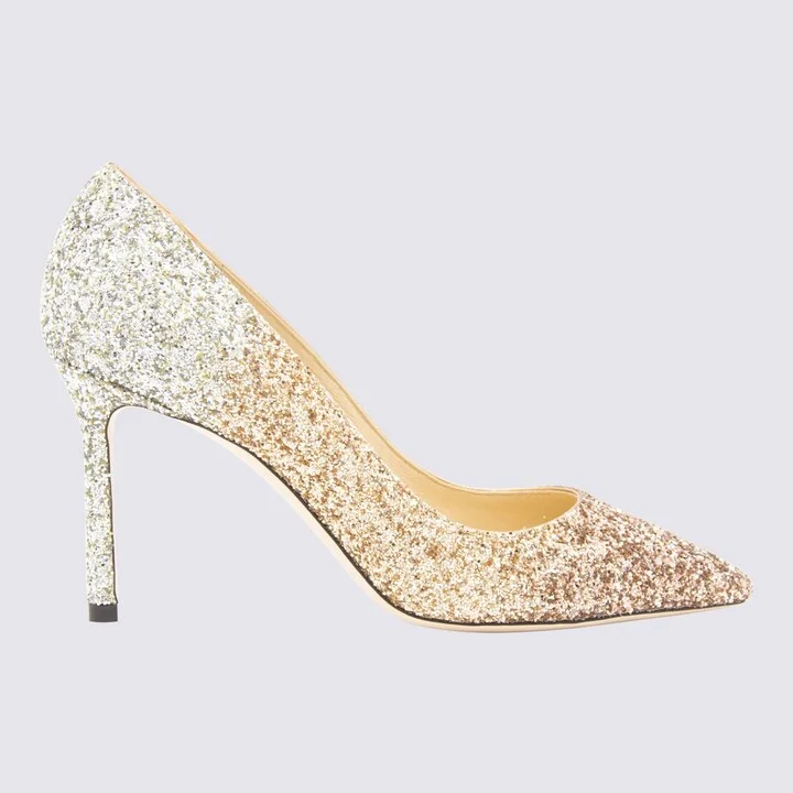 Gold And Silver Pumps