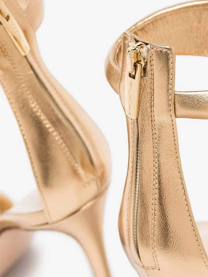 Gold Bijoux 105 Leather Sandals - Image 2