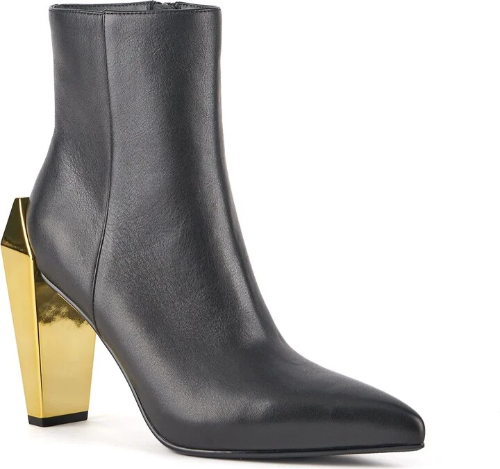 Gold / Black Gem Bootie Hi - Black + Gold - Image 3