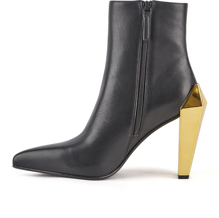 Gold / Black Gem Bootie Hi - Black + Gold - Image 4