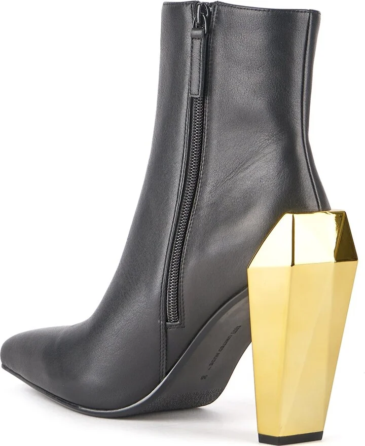 Gold / Black Gem Bootie Hi - Black + Gold - Image 5
