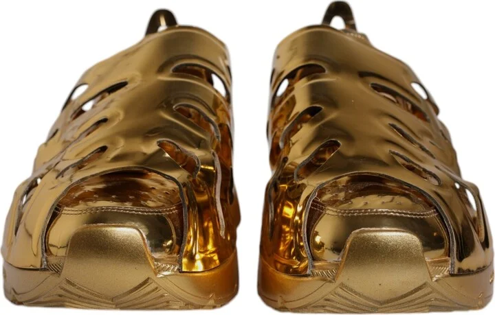 Gold Daymaster Leather Low Top Sneakers Men's Shoes (Pre-Owned) - Image 2
