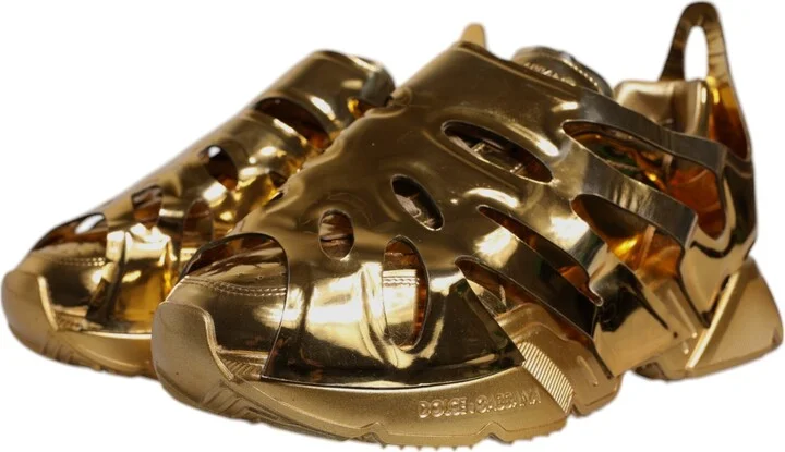 Gold Daymaster Leather Low Top Sneakers Men's Shoes (Pre-Owned) - Image 3